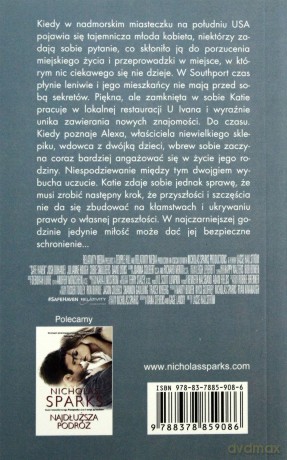 Bezpieczna przystań - Nicholas Sparks [KSIĄŻKA]