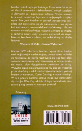 Jack Reacher: Ostatnia sprawa - Lee Child [KSIĄŻKA]