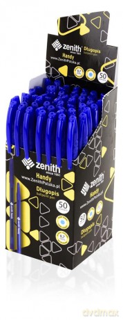 Długopis jednorazowy Zenith Handy wkład 0,7mm niebieski box 50szt.