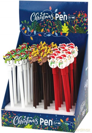 Długopis kulkowy Christmas niebieski