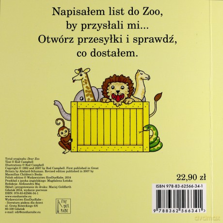 Kochane Zoo - Rod Campbell [KSIĄŻKA]