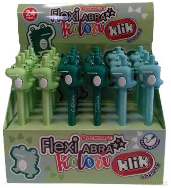 Długopis ścieralny Flexi Crocodile niebieski