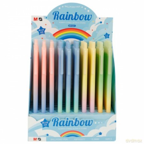 Długopis ścieralny RAINBOW 0,5mm niebieski