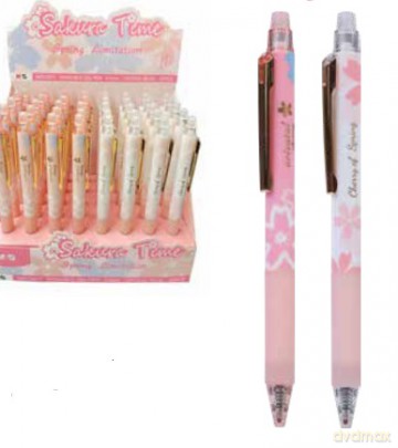 Długopis wymazywalny ścieralny Sakura 0,5mm niebieski 1szt (disp 40szt)