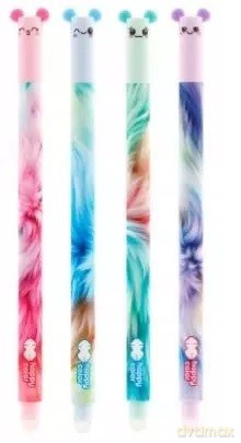 Długopis wymazywalny Uszaki Fluffy 0.5mm NIEBIESKI