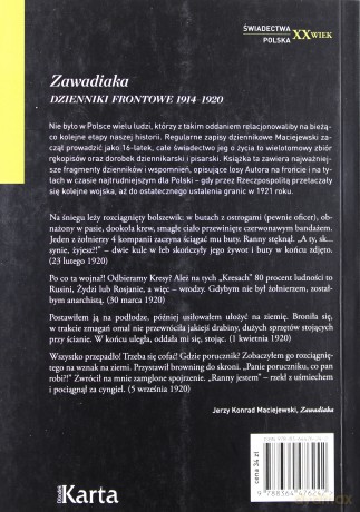 Zawadiaka. Dzienniki frontowe 1914-1920 - Jerzy Konrad Maciejewski [KSIĄŻKA]