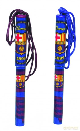 Długopis ze sznurkiem FC BARCELONA, wkład niebieski