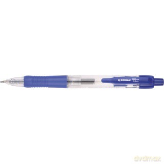 Długopis żelowy Donau automatyczny niebieski 0,5mm 7344001PL-10