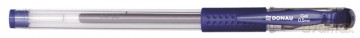 Długopis żelowy Donau przeźroczysty niebieski 0,5mm (734200110)