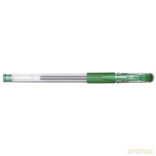 Długopis żelowy Donau przeźroczysty zielony 0,5mm(734200106)
