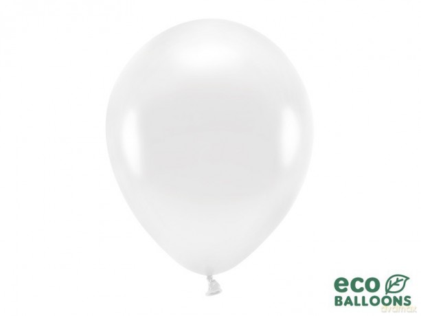 Eko balony lateksowe metalizowane bordo 26cm 10 szt/opak