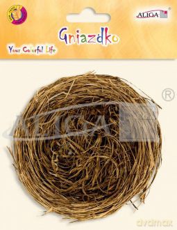 Gniazdka ze słomy śred. 7cm 1szt/opak WGN-8444