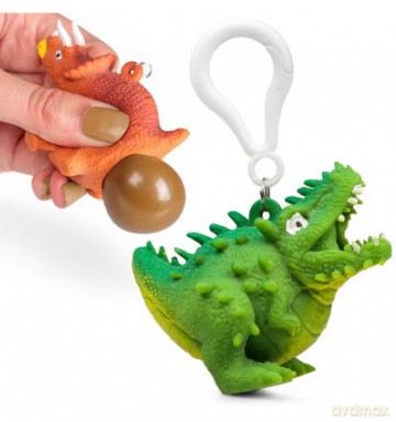 Gniotek Dinozaur do ściskania z masą brelok