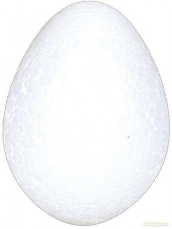 Jajka styropianowe 15 cm, 6 szt.