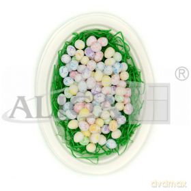 Jajka styropianowe kolorowe nakrapiane 1,8cm 100szt WPJ-8789