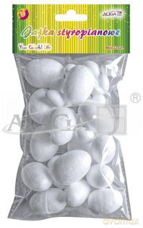 Jajka styropianowe mix 32szt 2 cm x 17 szt.,
3 cm x 8 szt.,
4 cm x 7 szt WPJ-9977
