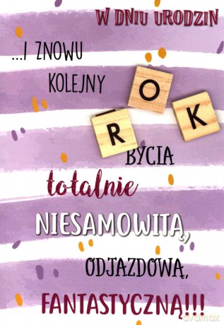 Karnet "w dniu urodzin"