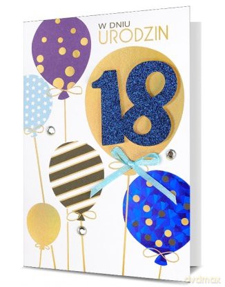 Karnet 18 urodziny HM-100-749