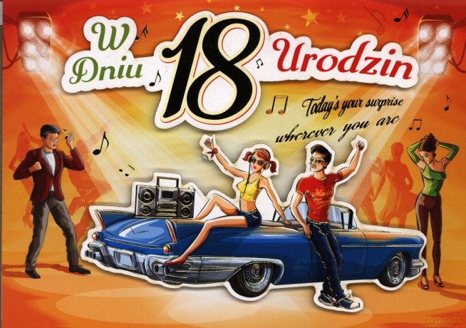Karnet 18-te Urodziny B6