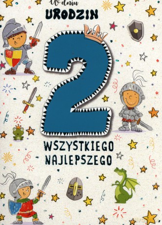 Karnet 2 urodziny chłopca PR-019