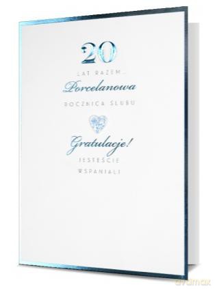 Karnet 20 Rocznica Ślubu HM100-789