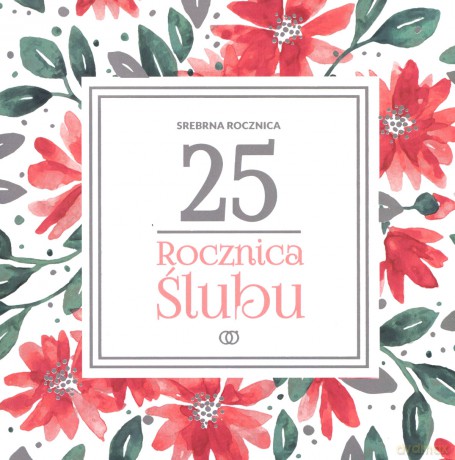 Karnet 25 rocznica ślubu RS125