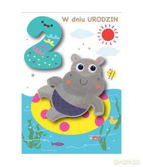 Karnet 2-latka hipopotam DK