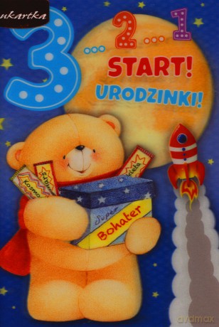 Karnet 3 latka chłopiec 3DV-070