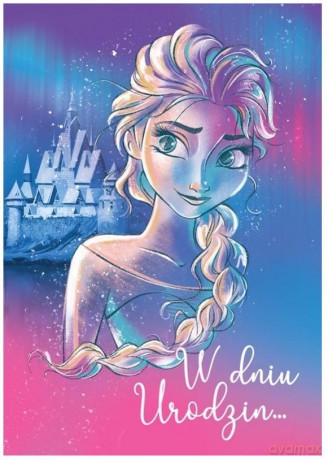 Karnet 3D Urodziny Elsa 3DS-003