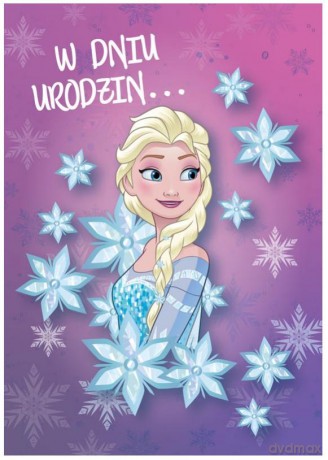 Karnet 3D Urodziny Elsa 3DS-005