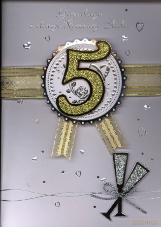 Karnet 5 rocznica ślubu HM-100-439