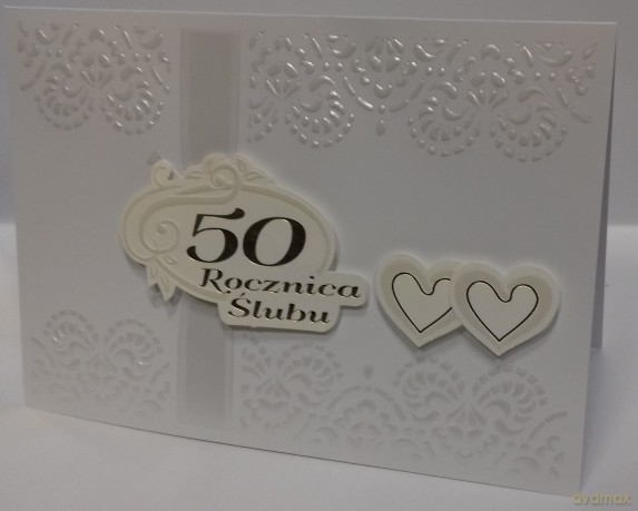 Karnet 50 Rocznica Ślubu A5
