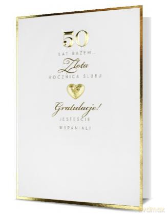 Karnet 50 Rocznica Ślubu HM100-795