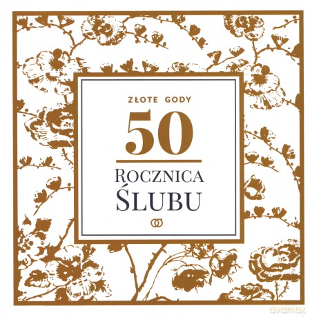 Karnet 50 rocznica ślubu RS150