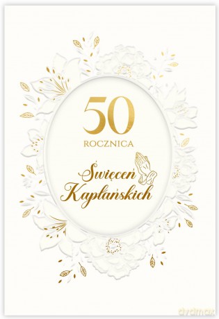 Karnet 50 rocznica święceń kapłańskich LC