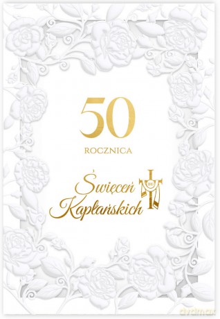 Karnet 50 rocznica święceń kapłańskich LC