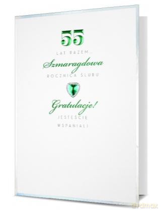 Karnet 55 Rocznica Ślubu HM100-796