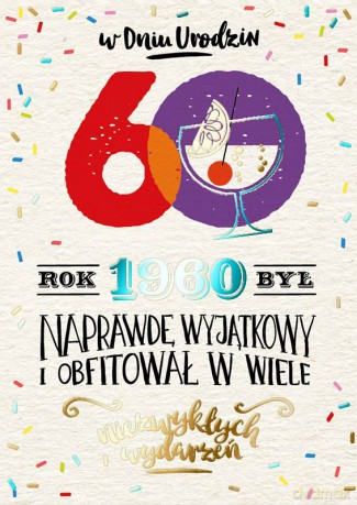 Karnet 60-te urodziny rocznik