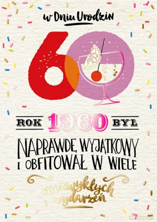 Karnet 60-te urodziny rocznik