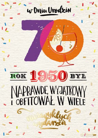 Karnet 70-te urodziny rocznik