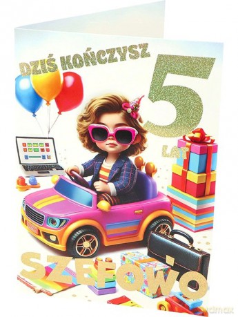Karnet A B6 5 urodziny, szefowa RD-008