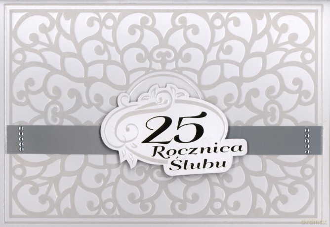 Karnet A5 25 rocznica ślubu 2322 mix