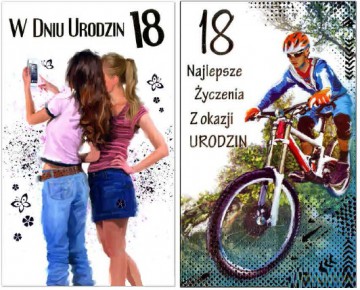 Karnet B 18 Urodziny mix