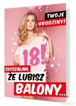 Karnet B6 18-te urodziny