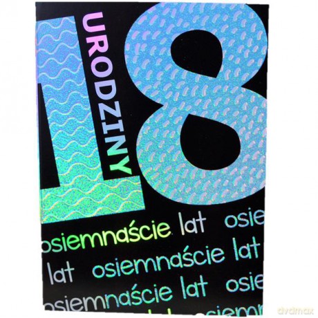 Karnet B6 18-tka niebieska silver