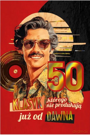 Karnet B6 50 Urodziny męskie vintage