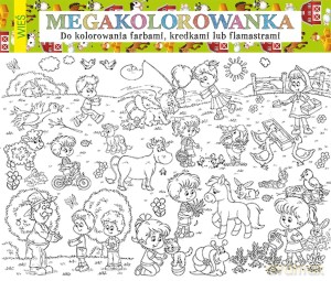 Mega kolorowanka Wieś [KSIĄŻKA]