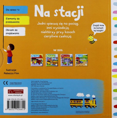 Na stacji. Pociągnij i przesuń [KSIĄŻKA]