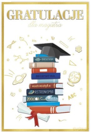 Karnet B6 Gratulacje magister