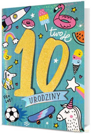 Karnet B6 HM-200 10 Urodziny HM-200-2802